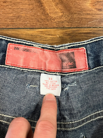 00s Mossimo Dark Wash Carpenter Shorts (34)