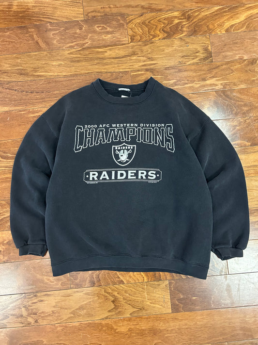 2000 Raiders AFC Division Champions Crewneck (L)