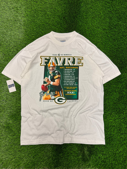 Green Bay Packers Brett Favre Tribute Reebok Tee (L)