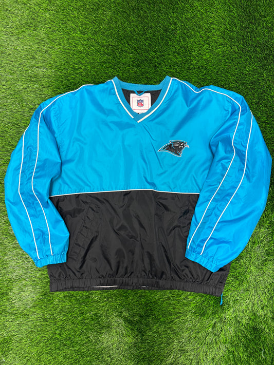 00s Carolina Panthers Two Tone Vintage NFL Windbreaker (L)