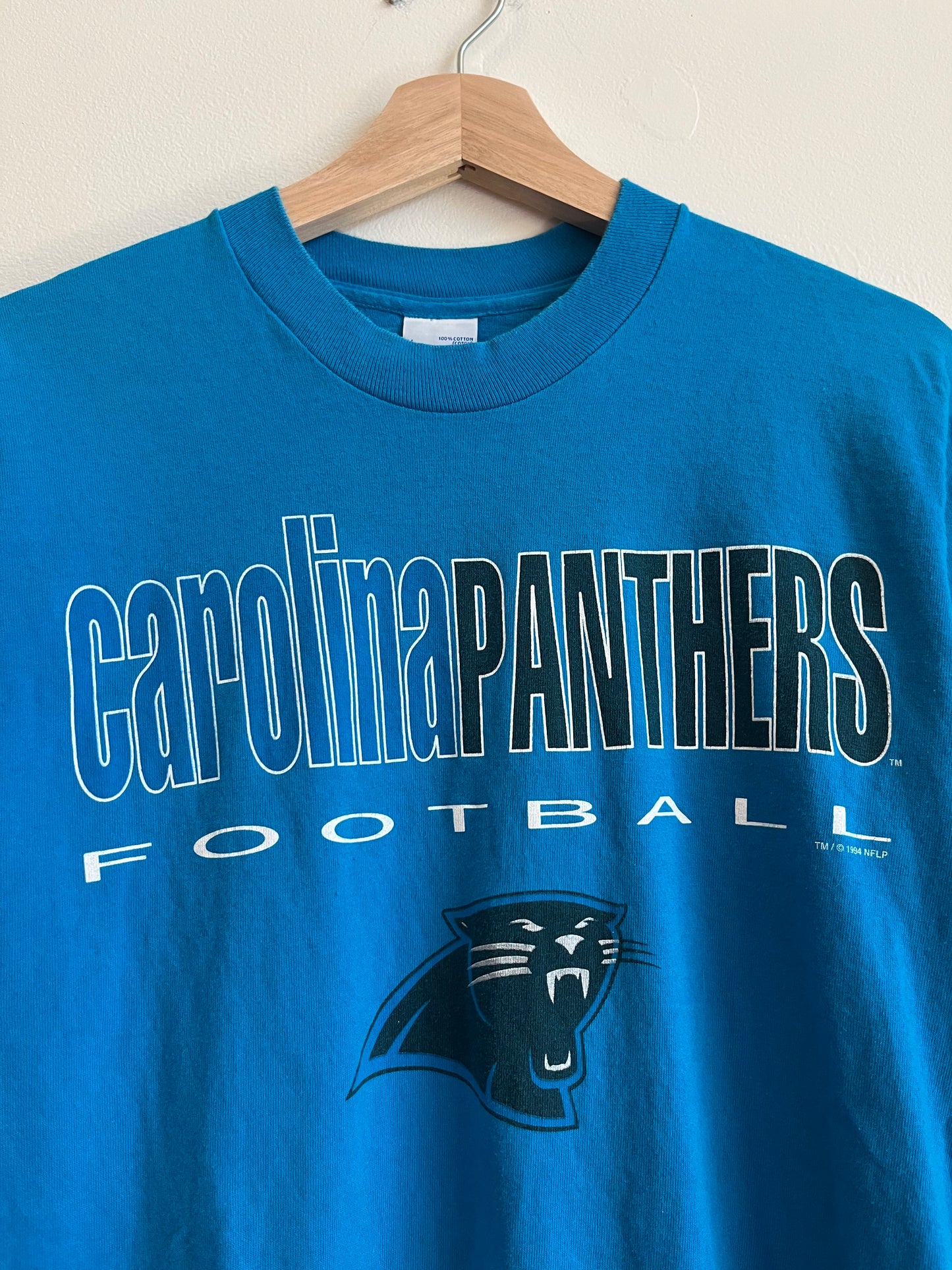 1994 Carolina Panthers Football Blue Salem Tee (M)
