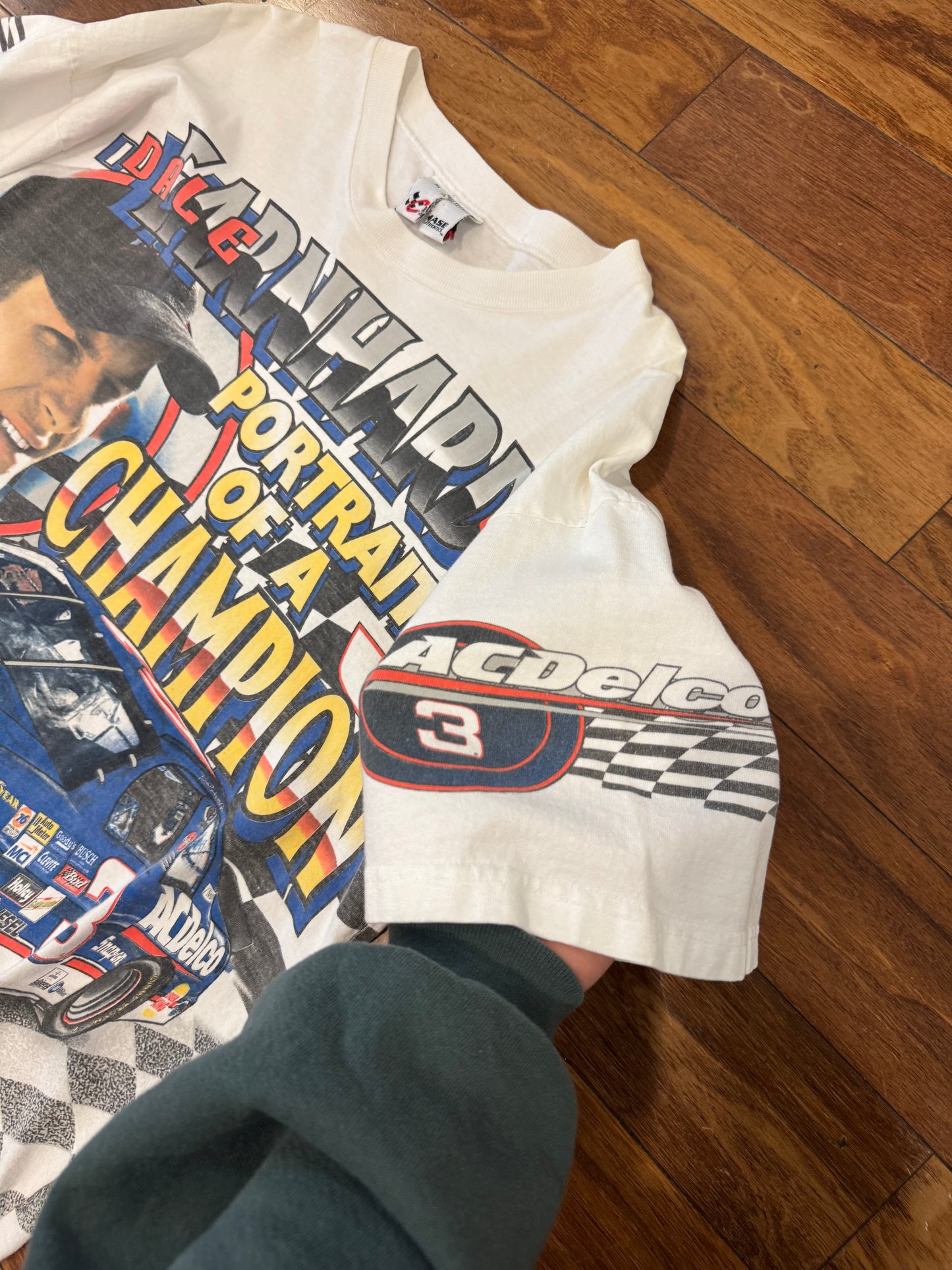 1998 Nascar Dale Earnhardt Jr Portrait of a Champion AOP Tee (XL)