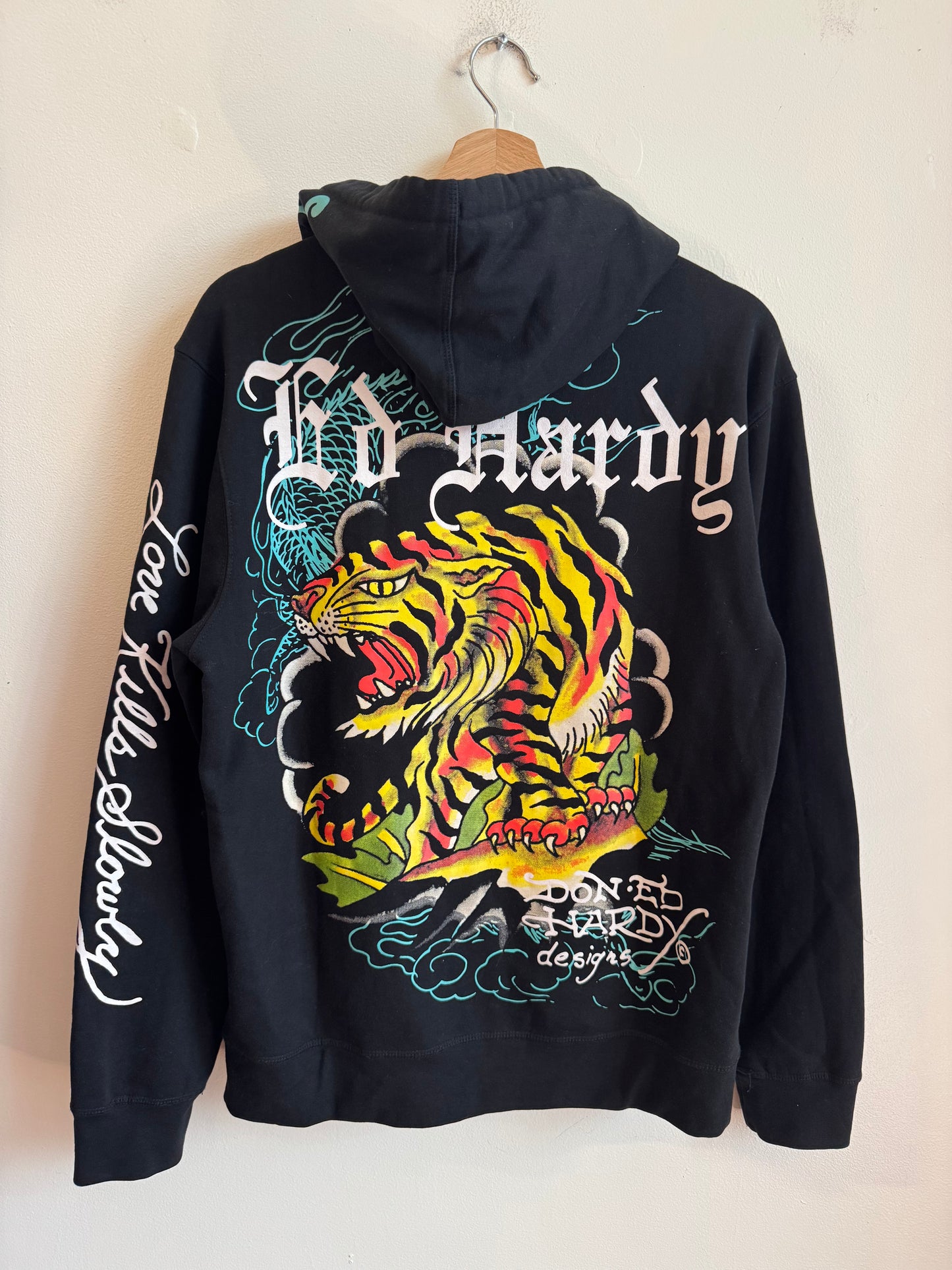 Ed Hardy Tiger Modern Full Zip Hoodie (M)