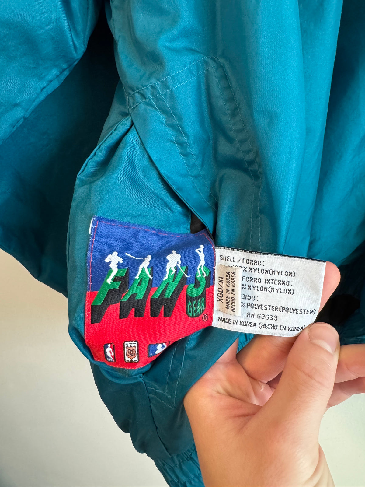 90s Charlotte Hornets Reversible Windbreaker (XL)