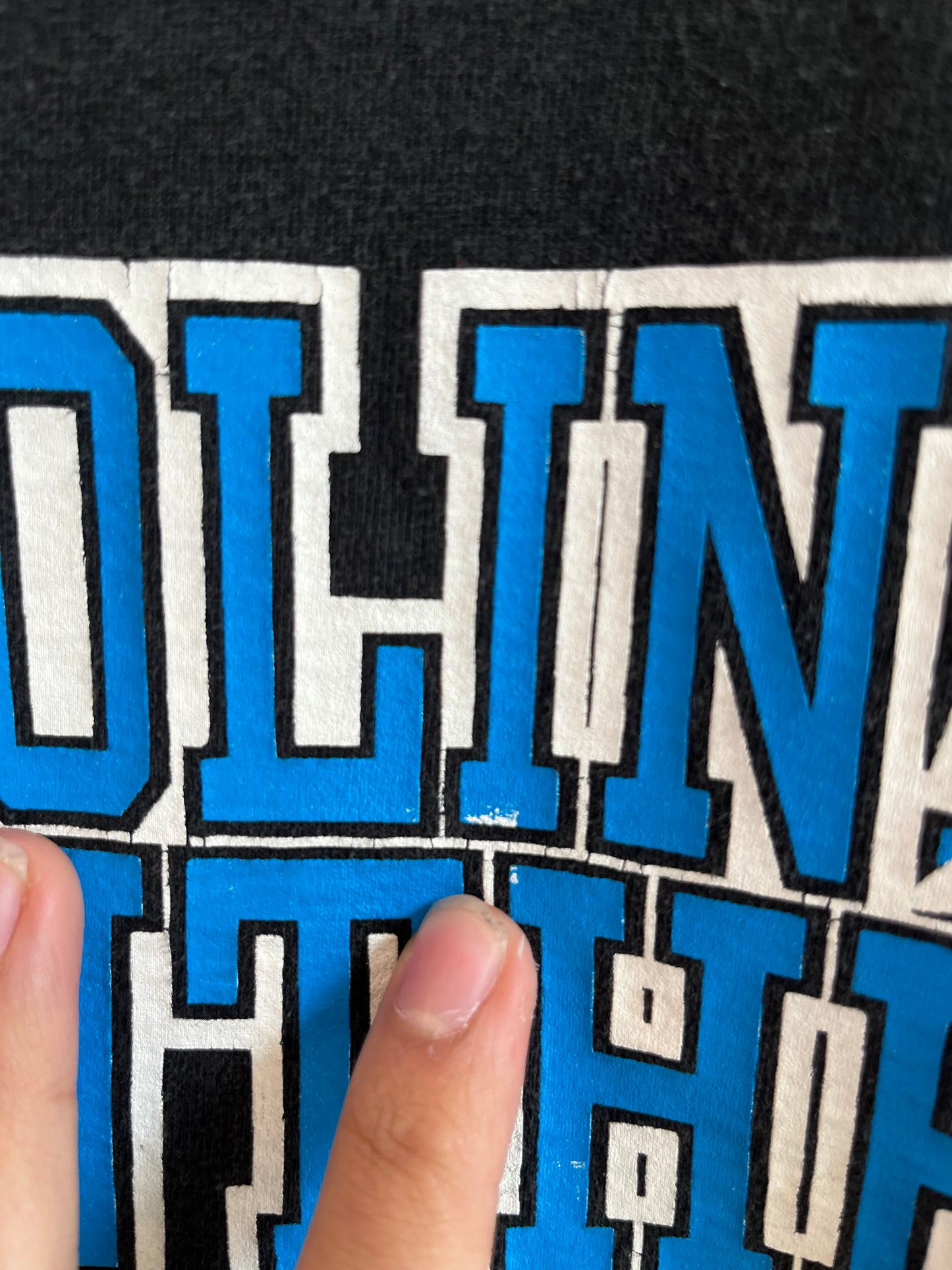1995 Carolina Panthers Starter Helmet Graphic Tee (XL)