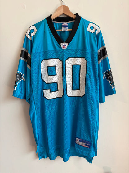 00s Carolina Panthers Julius Peppers Blue Jersey (L)