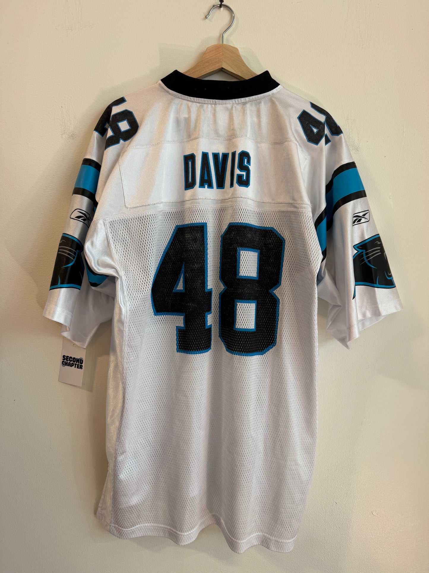 00s Carolina Panthers Stephen Davis Reebok Away Jersey (L)