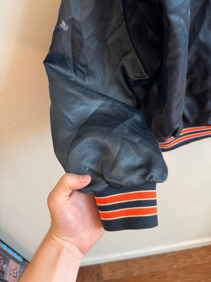 90s Chicago Bears Stained Vintage Satin Jacket (L)