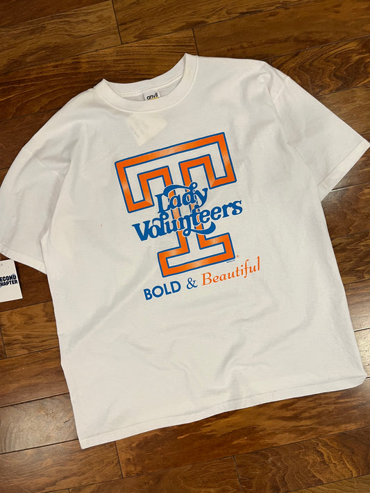 90s Tennessee Lady Vols Bold & Beauty Vintage Tee (XL)
