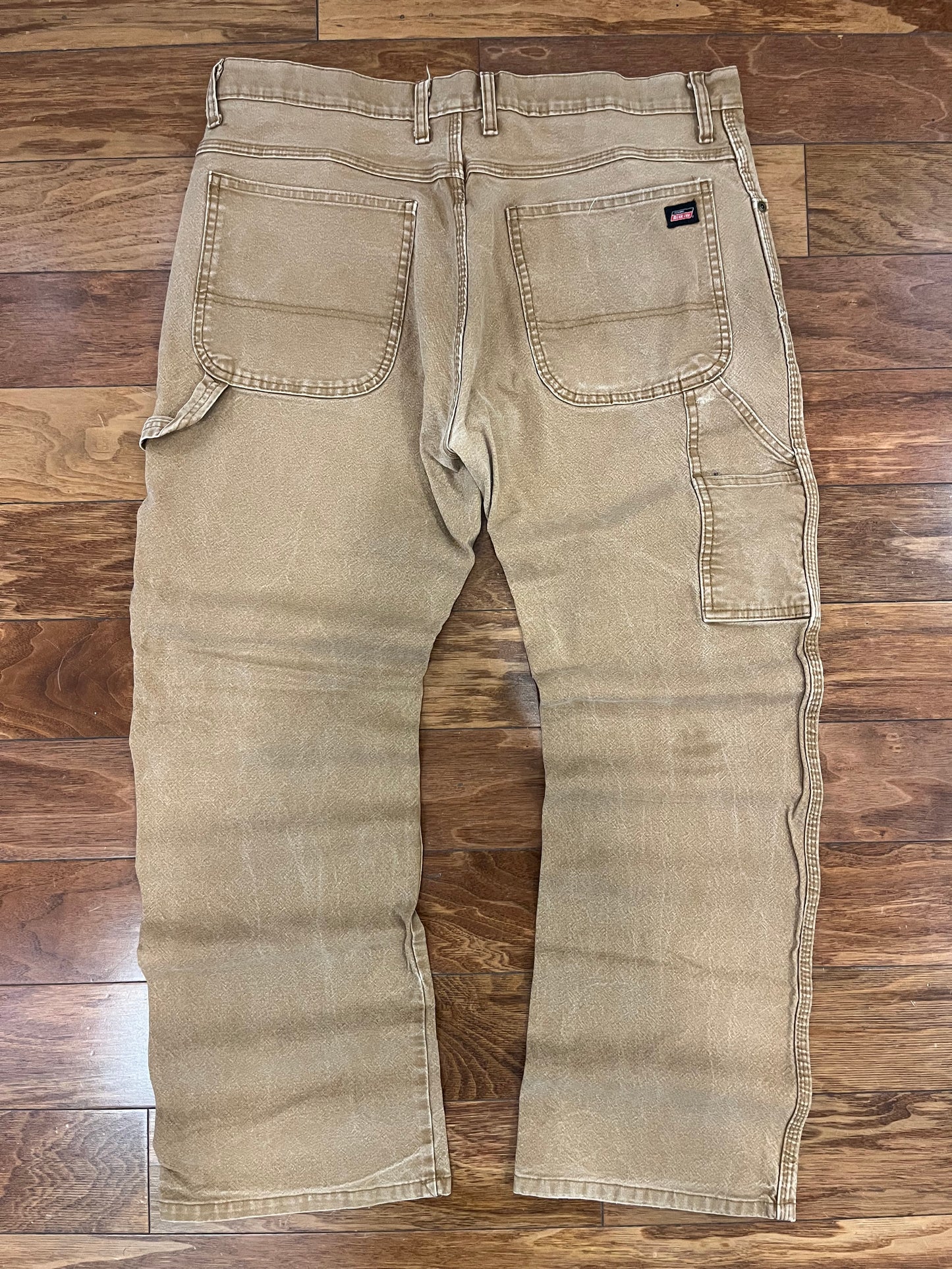 00s Dickies Tan Distressed Carpenter Pants (36 x 30)