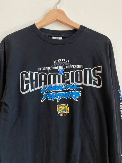 2003 Carolina Panthers Super Bowl Long Sleeve Shirt (M)
