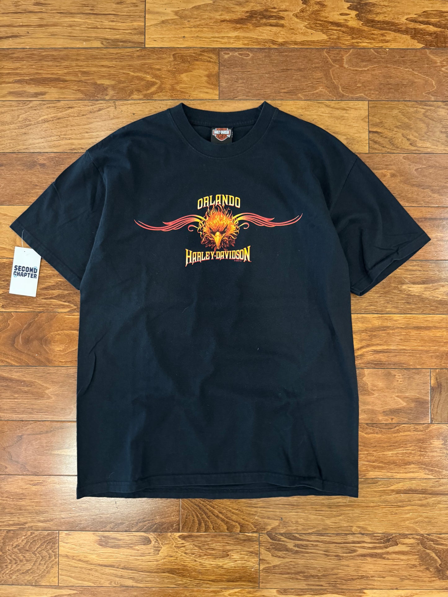 2006 Harley Davidson Orlando Flames Graphic Tee (L)