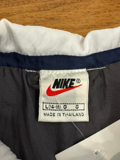 90s Nike Multi-Colored Big Swoosh Windbreaker (Youth L)