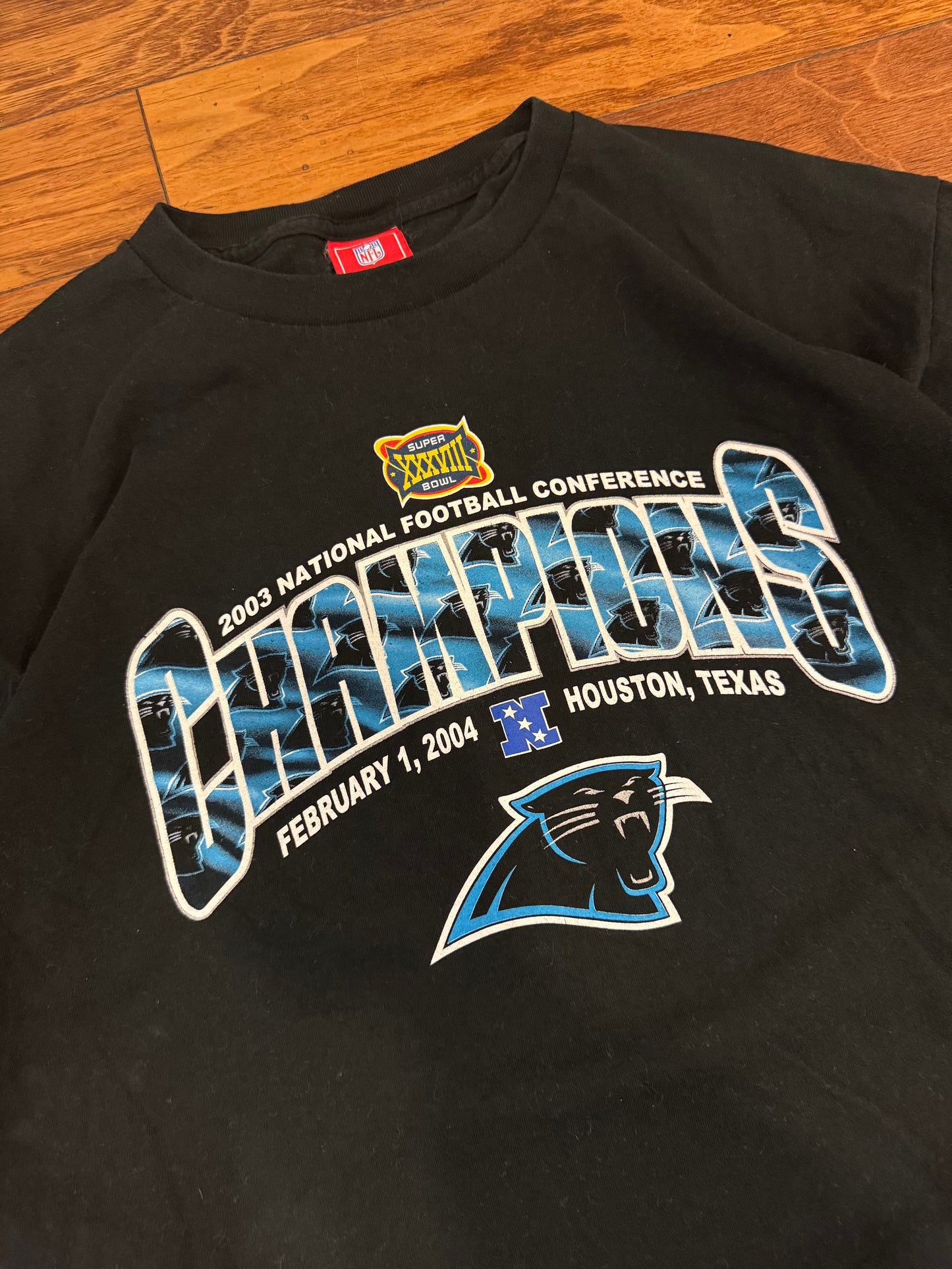 2004 Carolina Panthers Super Bowl Tee (XL)