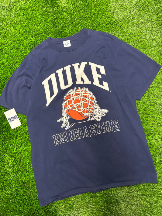 1991 Duke University NCAA Basketball Champs Vintage Tee (XL)