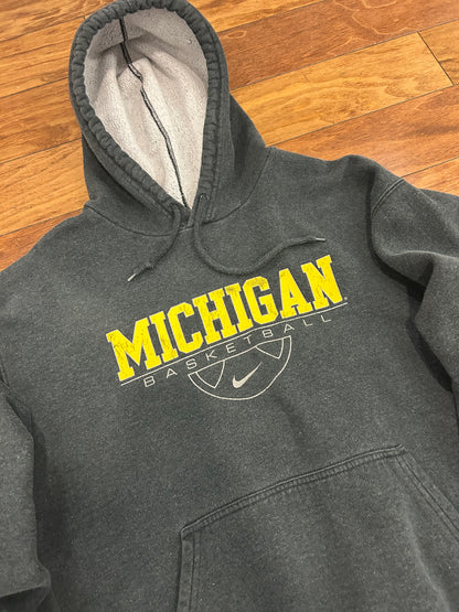 00s Michigan University Nike Basketball Hoodie (L)