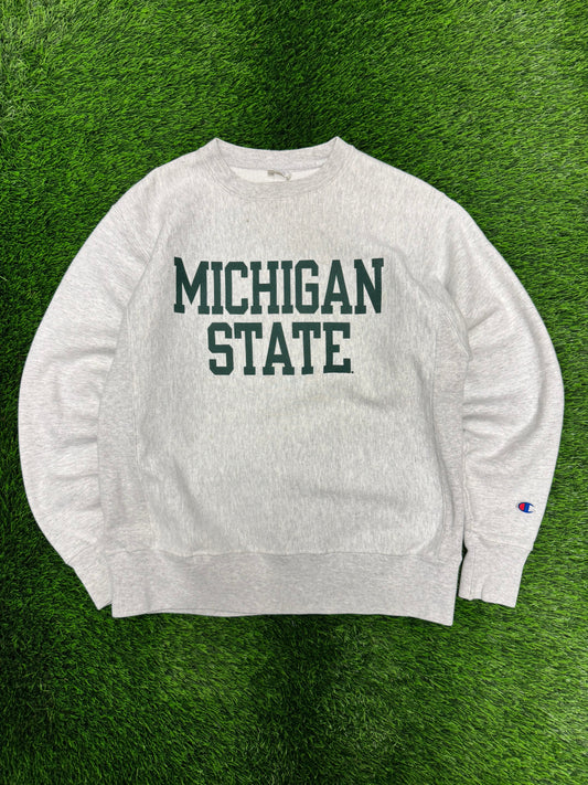 00s Michigan State University Champion Reverse Weave Vintage Crewneck (M)