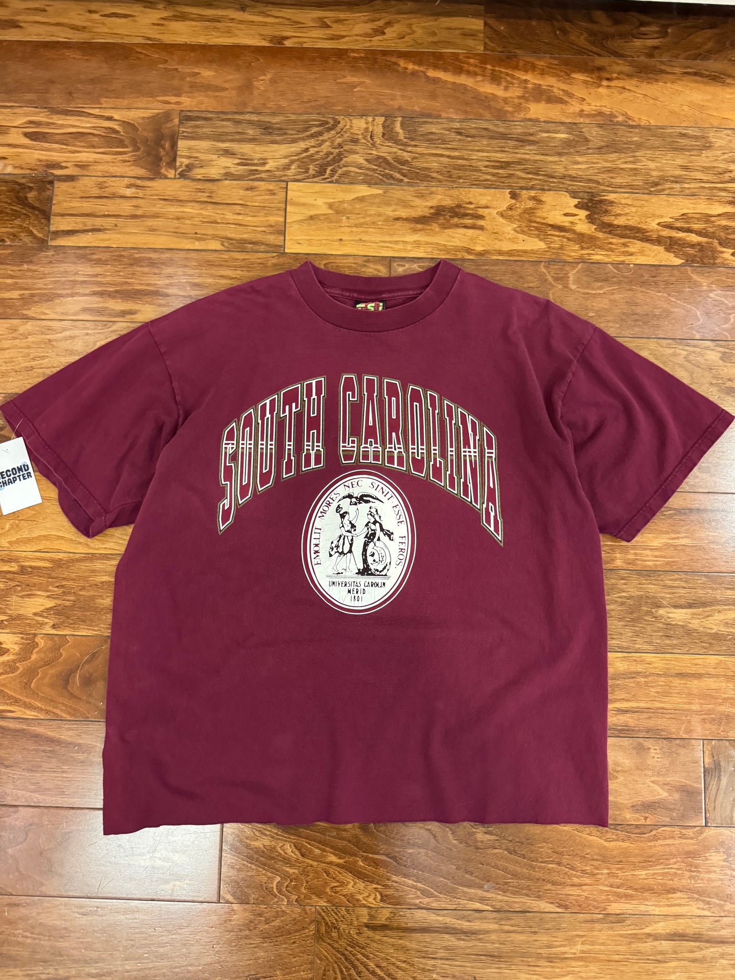 90s USC South Carolina Gamecocks Cropped Tee (XL)