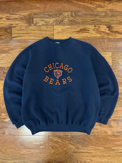 90s Chicago Bears Embroidered Tultex Vintage NFL Crewneck (XXL)