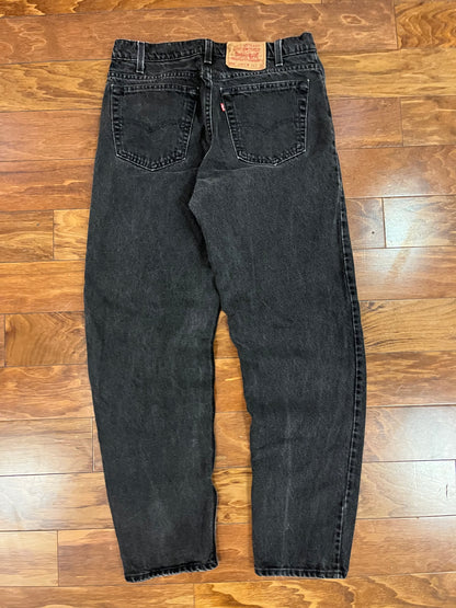 1993 Levi's 550 Faded Black Jeans (32 x 32)