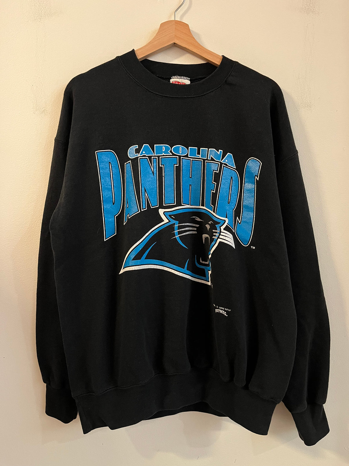 1993 Carolina Panthers Nutmeg Black Crewneck (L)