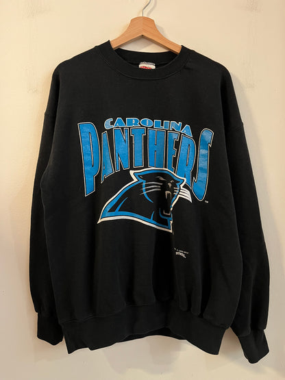 1993 Carolina Panthers Nutmeg Black Crewneck (L)