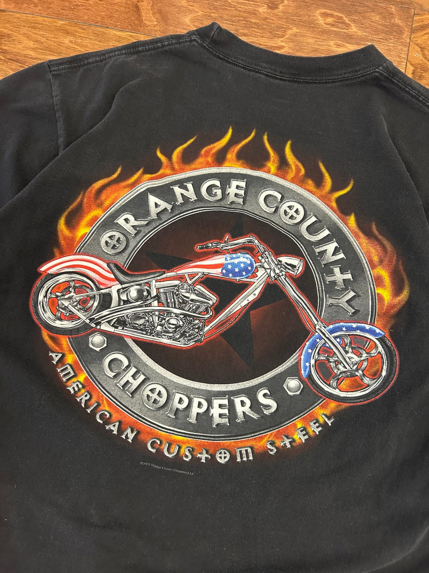 2003 Orange County Choppers Flames Tee (L)