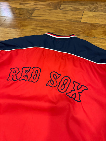2010s Red Sox Majestic Spell Out Vintage Windbreaker (XL)