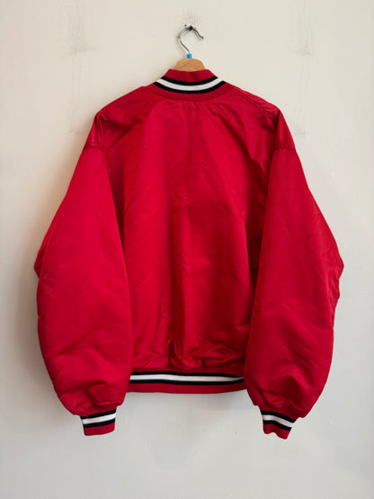80s Oak Hill Academy Vintage Satin Jacket (L)