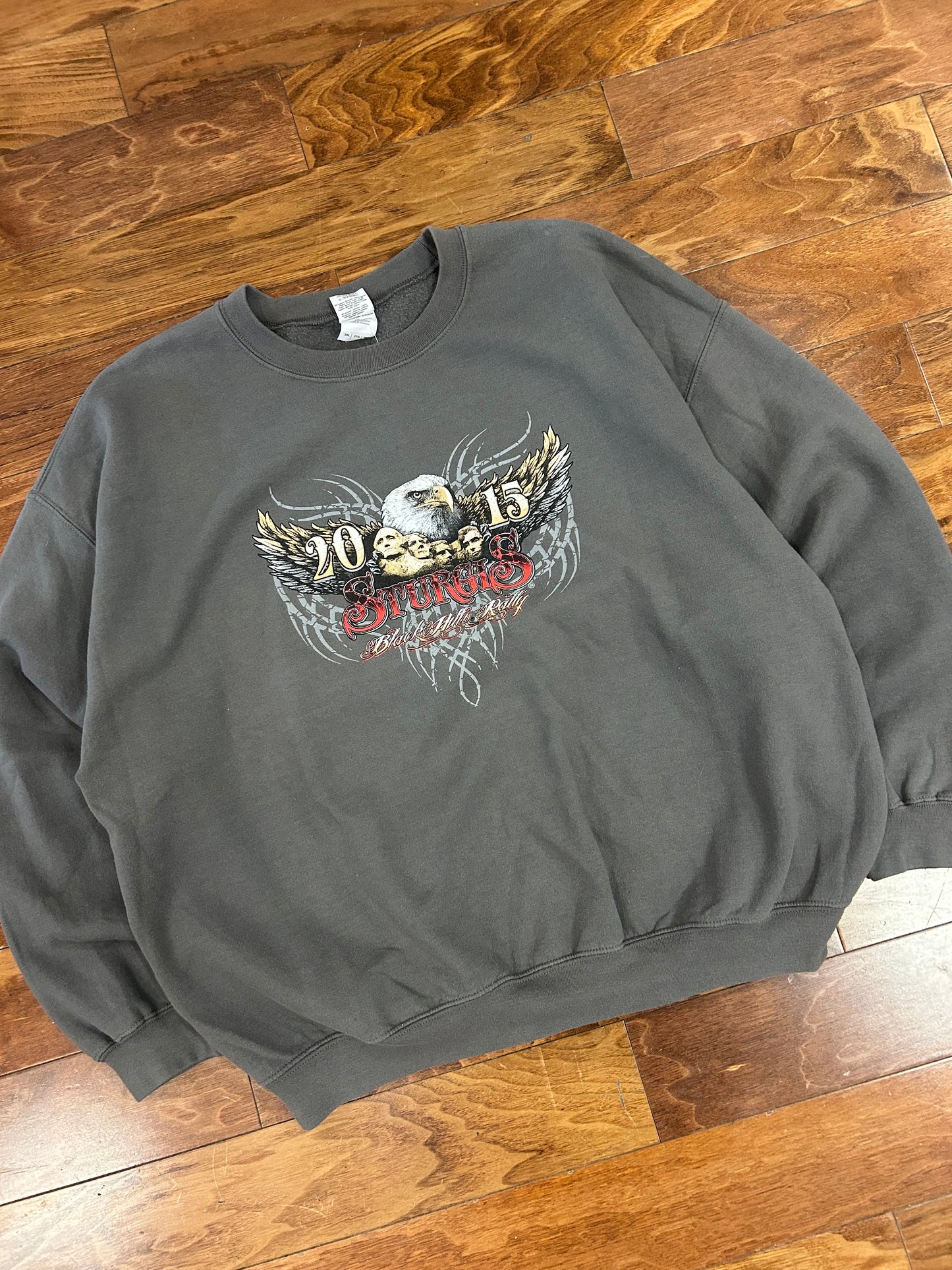 2015 Sturgis Black Hills Rally Biker Crewneck (XXL)