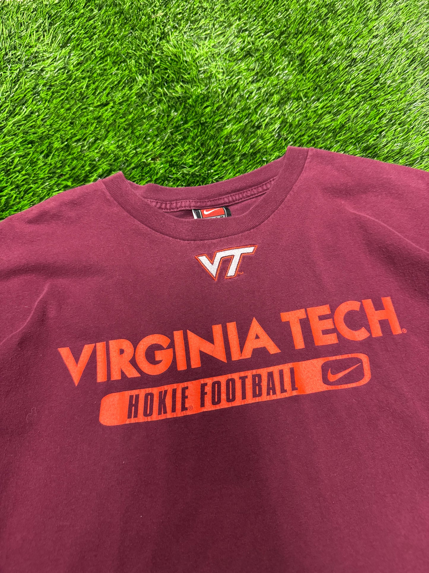 00s Virginia Tech Nike Swoosh Vintage Tee (XL)