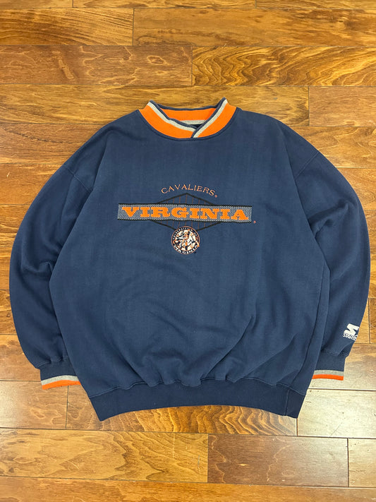 90s Virginia Cavaliers Vintage Starter Crewneck (XL)