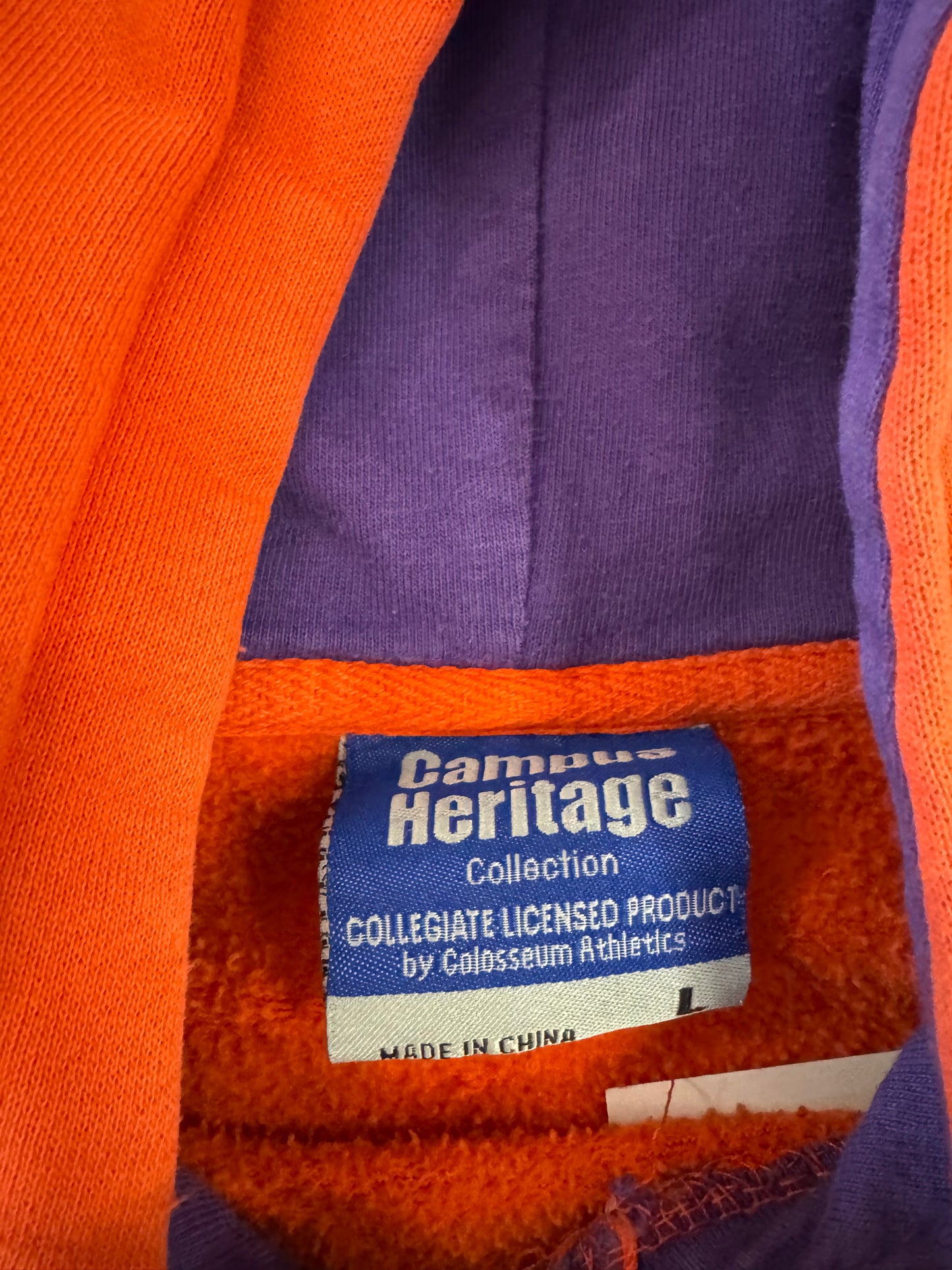 00s Clemson Thrashed Hoodie (L)