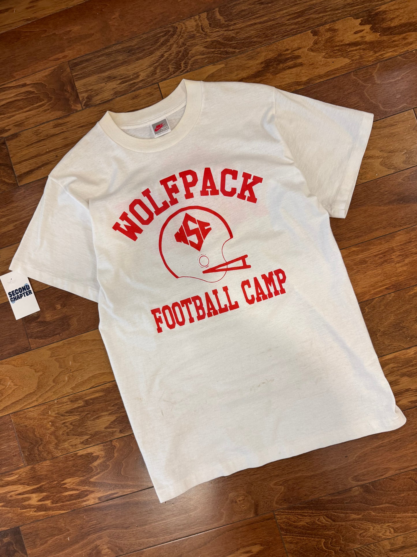 90s NC State College Football Camp Vintage Nike Tee (M)