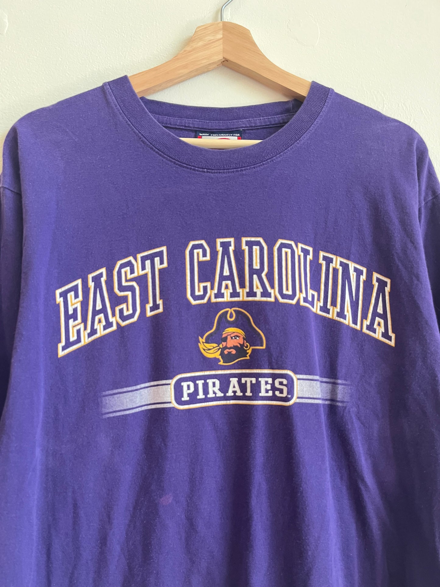 00s East Carolina (ECU) Cabre Sports Purple Tee (L)