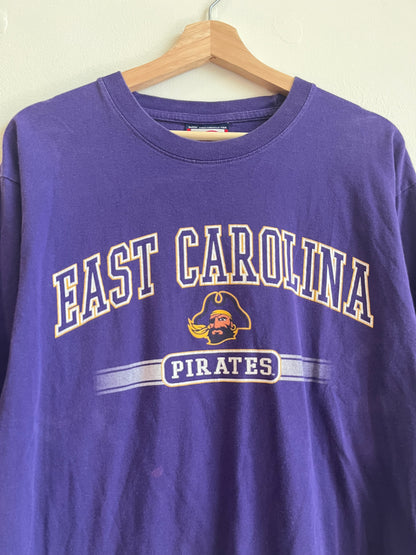 00s East Carolina (ECU) Cabre Sports Purple Tee (L)
