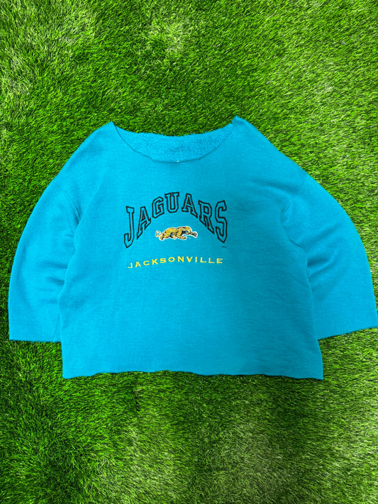 90s Jacksonville Jaguars Cut Off Crewneck (L)