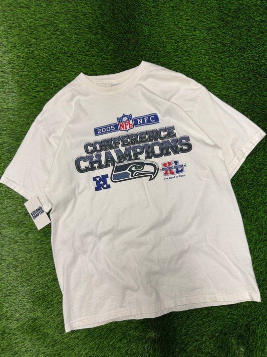 2005 Seattle Seahawks NFC Conference Champs Tee (L)