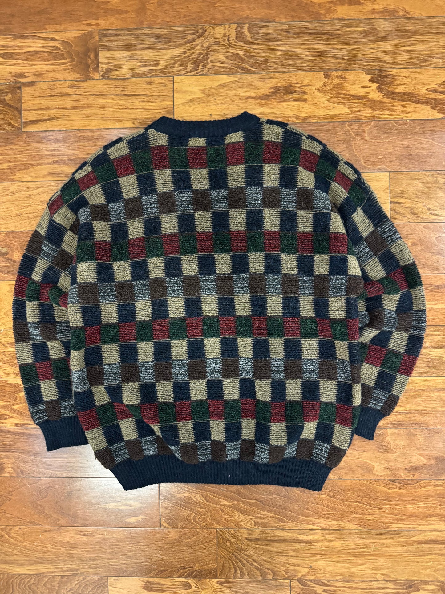 90s North Winds Square Design Sweater (XL)