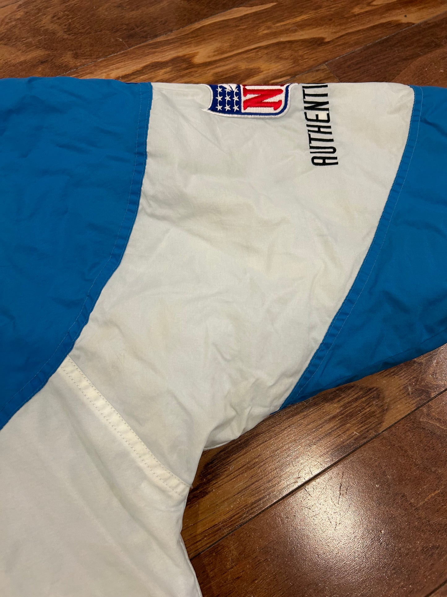 90s Carolina Panthers Logo Athletic Vintage Puffer Jacket (XL)