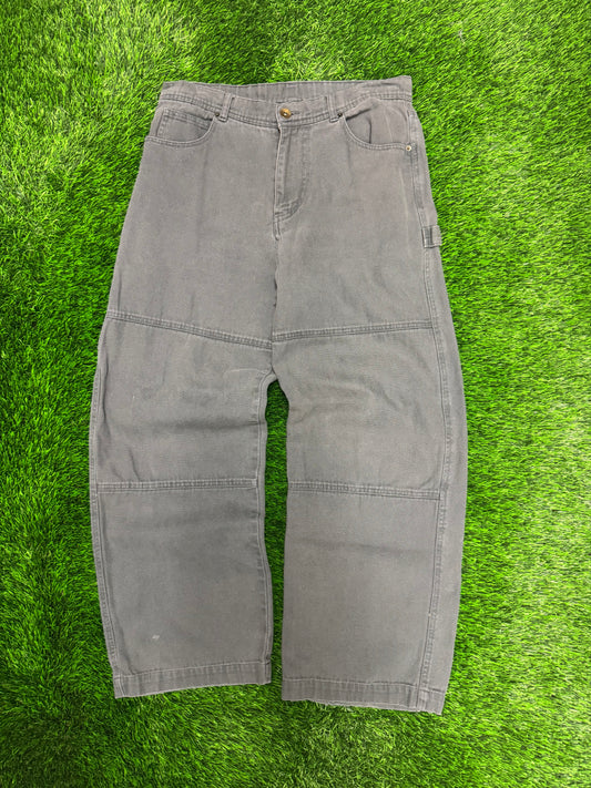 00s Vintage No Boundaries Double Knee Grey Carpenter Pants (32 x 30)