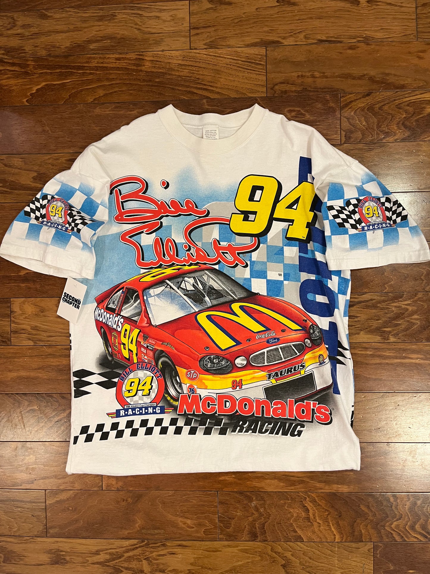 1998 Bill Elliott McDonald's Winston Cup AOP Nascar Tee (XL)