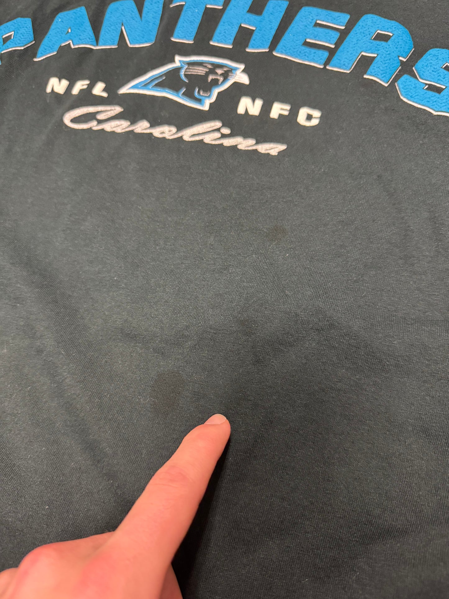 2003 Carolina Panthers Spell Out Long Sleeve Vintage Shirt (L)