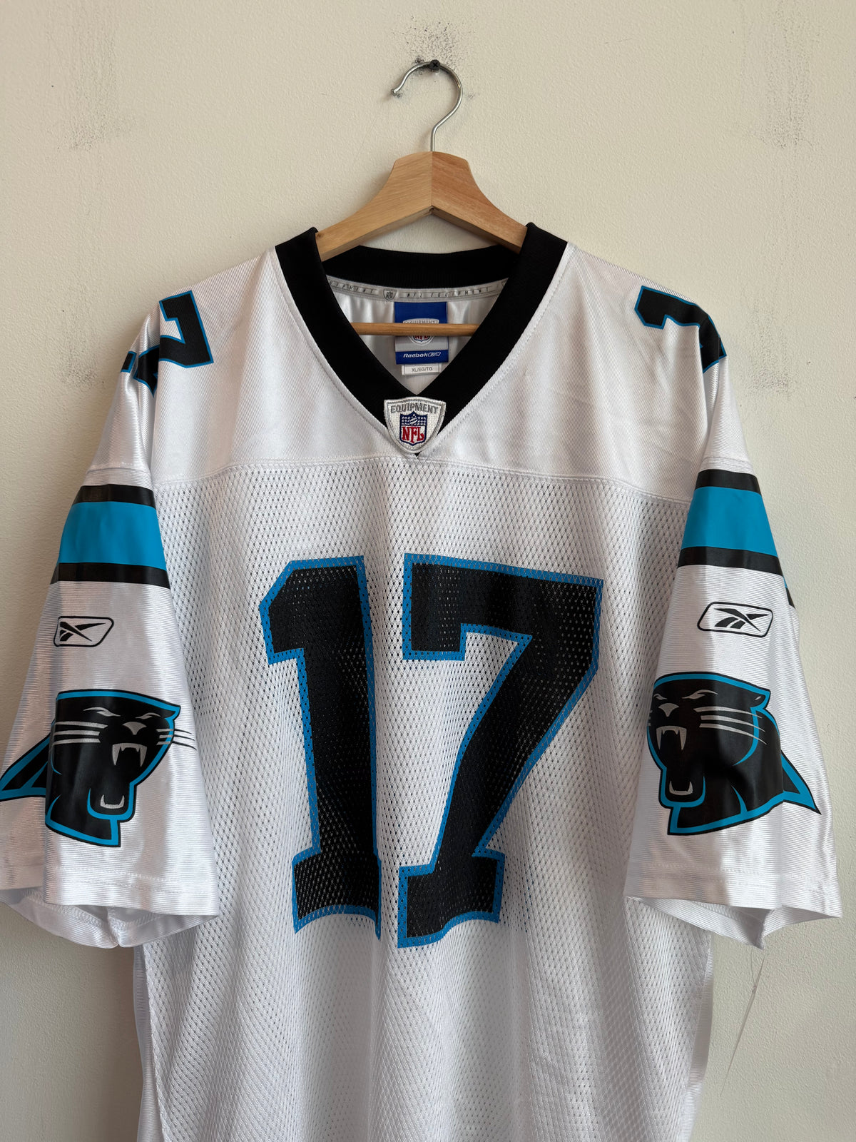 00s Carolina Panthers Jake Delhomme Reebok Away Jersey (XL)