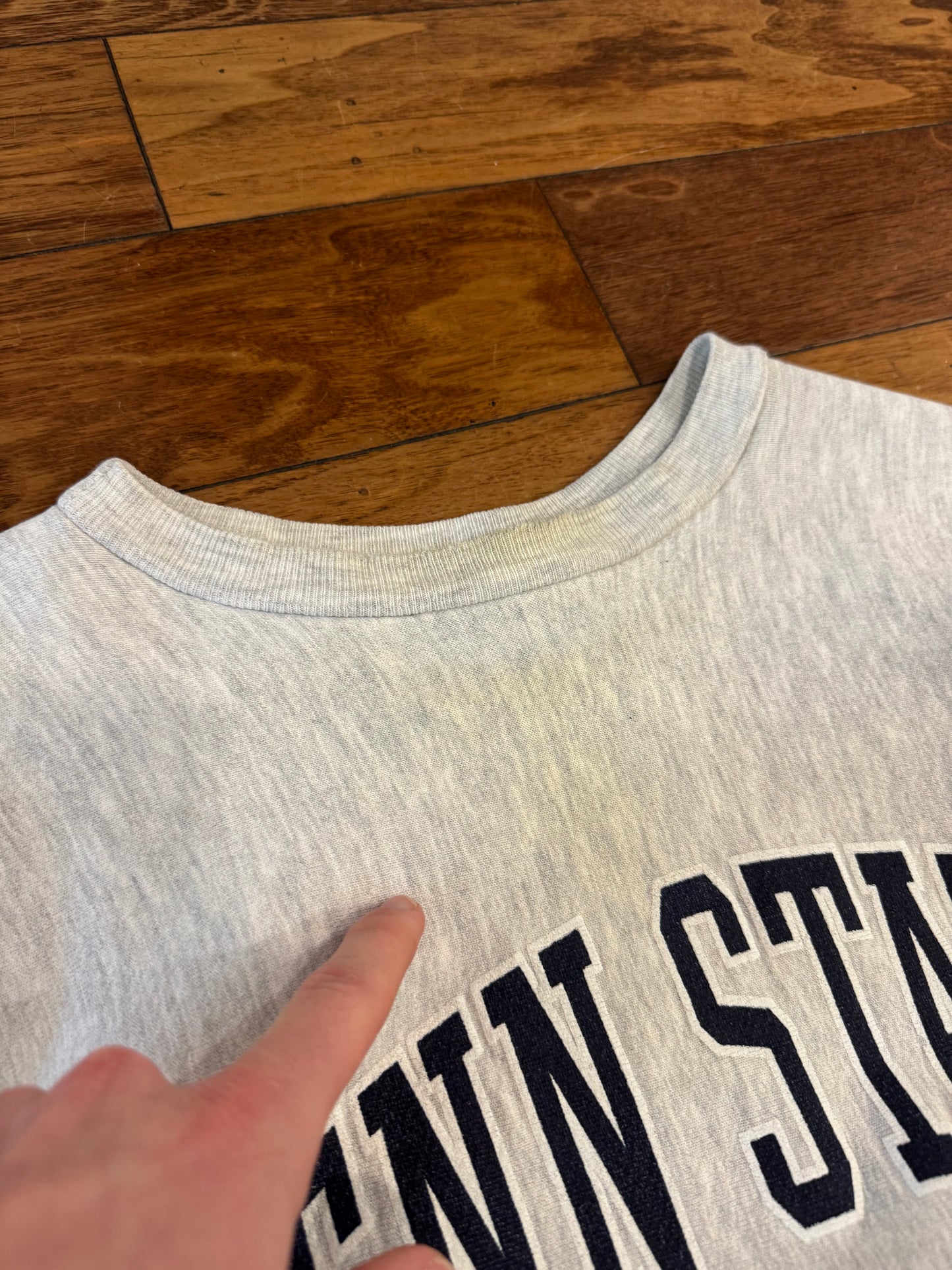 90s Penn State University Nittany Lions Spell Out Reverse Weave Vintage Crewneck (M)