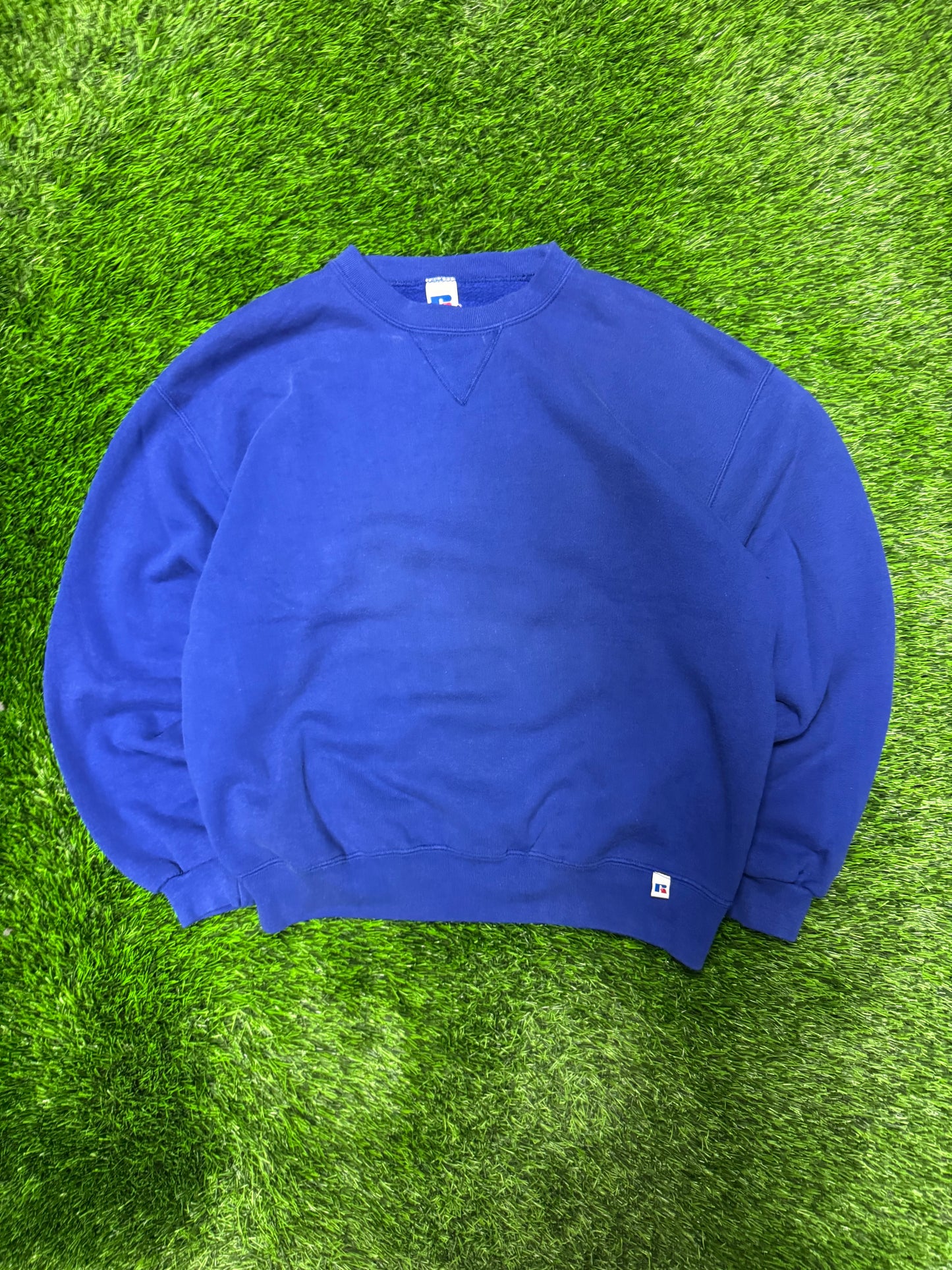 90s Russell Athletics Blue Essential Vintage Crewneck (L)
