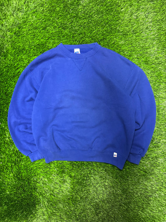 90s Russell Athletics Blue Essential Vintage Crewneck (L)