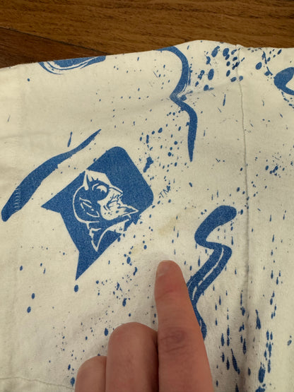 1992 Duke Blue Devils Old Mascot AOP Tee (XL)