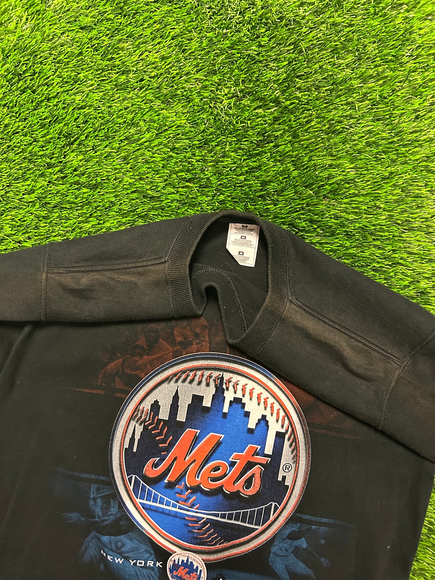 2000 New York Mets Big Logo Vintage MLB Graphic Tee (M)