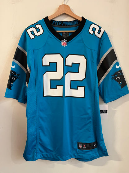 2010s Carolina Panthers Christian McCaffery Blue Nike Jersey (M)